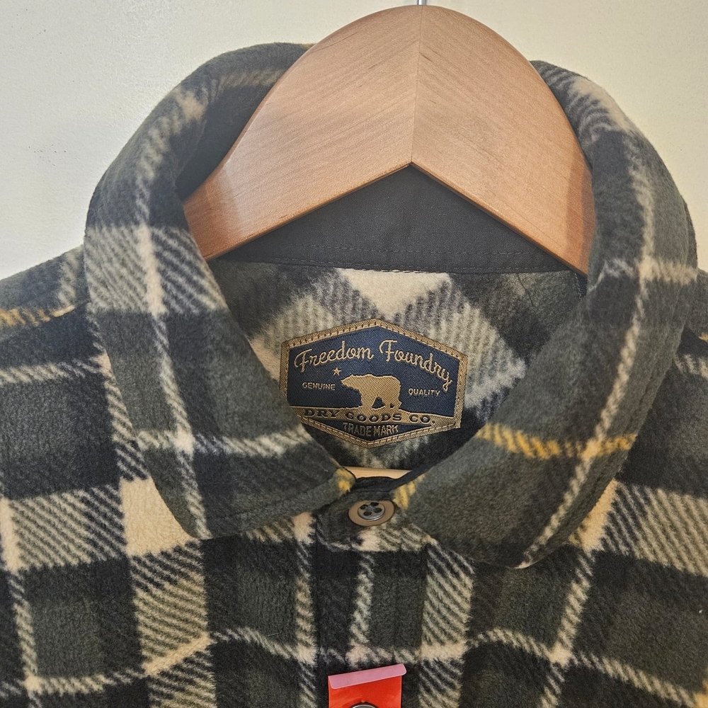 Casual Button Down Plaid‎ Shirt - Black and White - Picture 5 of 7